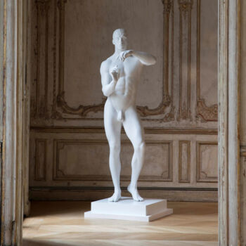 Sculpture titled "Sculpture échelle 1…" by Stéphane Simon, Original Artwork, Resin
