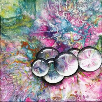 Peinture intitulée "Bubbles" par Clauzan, Œuvre d'art originale, Acrylique