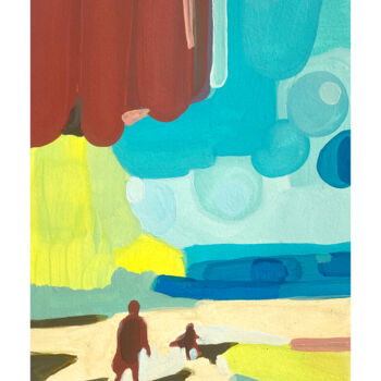 Printmaking titled "Thermique" by Margaux Desombre, Original Artwork, Digital Print
