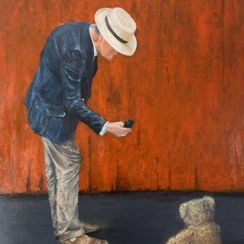 Painting titled "NOSTALGIE" by Pellen Pascal, Original Artwork, Oil