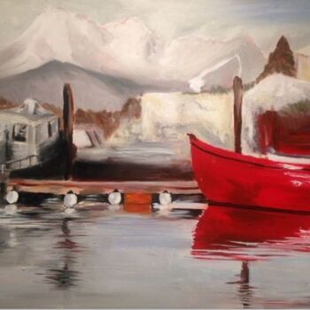Painting titled "Pacific Northwest" by Laurène Hillion, Original Artwork, Oil