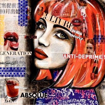 Peinture intitulée "Roxanne" par Ysati, Œuvre d'art originale, Acrylique