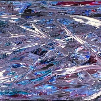 Peinture intitulée "Rivière" par Hugo Morata, Œuvre d'art originale, Acrylique