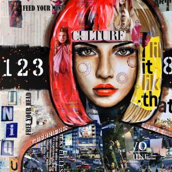 Painting titled "Alice" by Ysati, Original Artwork, Acrylic