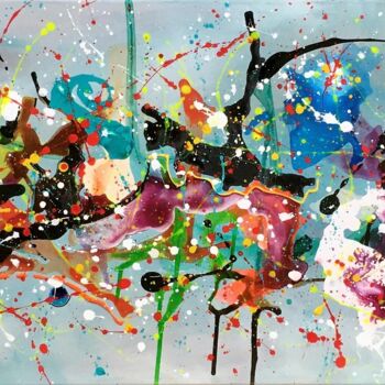 Peinture intitulée "UnderWater I" par Ysati, Œuvre d'art originale, Acrylique