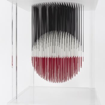 Painting titled "Maquette sphère Lut…" by Jesús Rafael Soto, Original Artwork, Metals