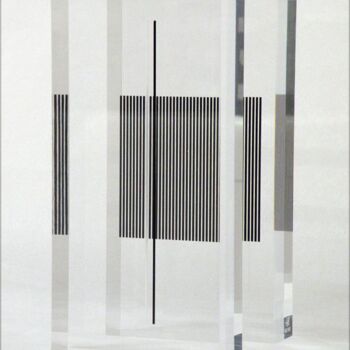 Printmaking titled "Vibración en la mas…" by Jesús Rafael Soto, Original Artwork, Plastic