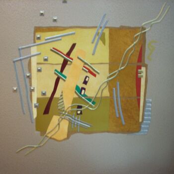 Painting titled " evasion" by Guy Laffont, Original Artwork, Wood