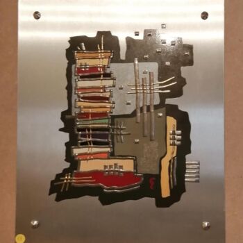 Painting titled "Chinox" by Guy Laffont, Original Artwork, Aluminium