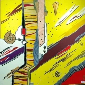 Painting titled "Pérennité " by Guy Laffont, Original Artwork, Aluminium