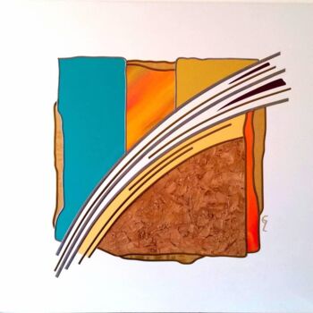 Painting titled "elan" by Guy Laffont, Original Artwork, Aluminium