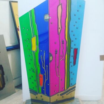 Sculpture titled "corail" by Guy Laffont, Original Artwork, Plastic
