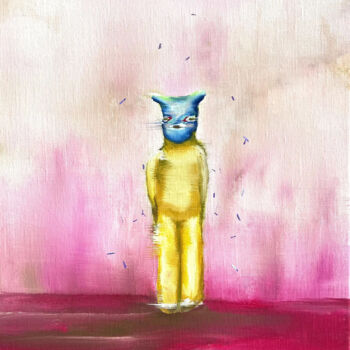 Painting titled "Figure 4" by Daijiro Hama, Original Artwork, Acrylic