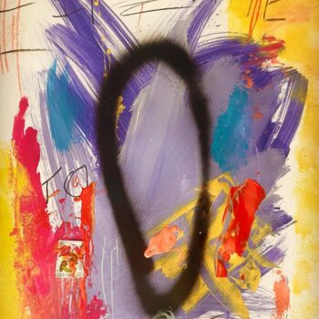 Drawing titled "It's Time" by Charles Le Doux, Original Artwork, Spray paint