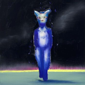 Painting titled "Figure 13" by Daijiro Hama, Original Artwork, Acrylic