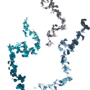 Painting titled "Traces et écritures…" by Ludovic Pessin, Original Artwork, Acrylic