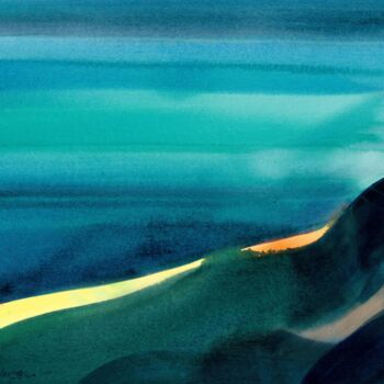「Impression of Tibet…」というタイトルの絵画 Hongfeng Guoによって, オリジナルのアートワーク, アクリル