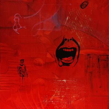 Painting titled "Jour 9" by Theo Fiquemont, Original Artwork, Oil