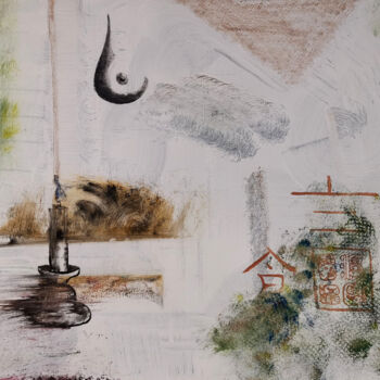 Painting titled "Jour 10" by Theo Fiquemont, Original Artwork, Oil