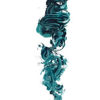 Drawing titled "Ecriture sur papier…" by Ludovic Pessin, Original Artwork, Acrylic
