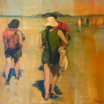 Painting titled "LA GRANDE TRAVERSÉE" by Alain Rouschmeyer, Original Artwork, Acrylic