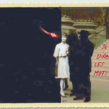 Painting titled "Je lui dirai les mo…" by Laurence  Ory, Original Artwork, Textile fiber