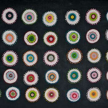 Peinture intitulée "Connexion multidime…" par Aima, Œuvre d'art originale, Acrylique