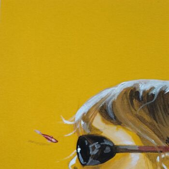 Dessin intitulée "Au soleil 01" par Laurence  Ory, Œuvre d'art originale, Huile