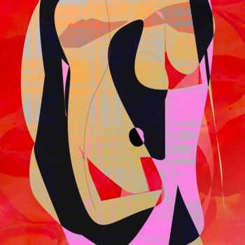 Peinture intitulée "La lourde charge" par Lenatee, Œuvre d'art originale, Tirage argentique