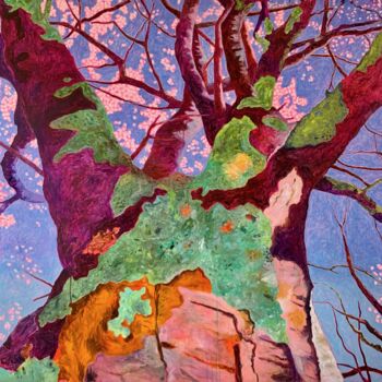 Painting titled "Un Printemps. Vers…" by Ross Gash, Original Artwork, Acrylic
