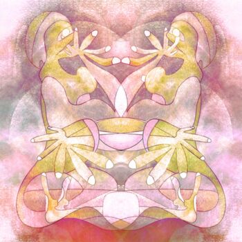 Painting titled "Et voila qu'on reco…" by Lenatee, Original Artwork, Analog Print