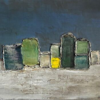 Painting titled "BOTTLES" by Laurent Bibas , Original Artwork, Acrylic