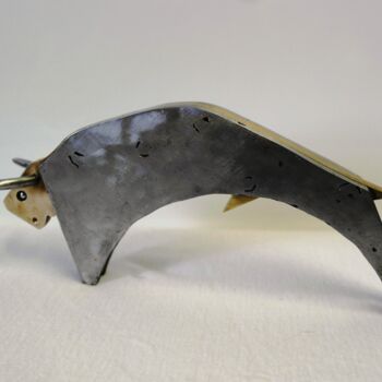 Sculpture intitulée "EL TORO" par Byludo, Œuvre d'art originale, Métaux