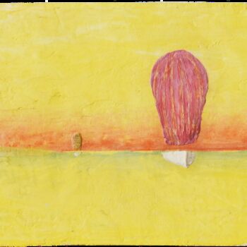 Painting titled "Un duo" by Christian Counord, Original Artwork, Cement