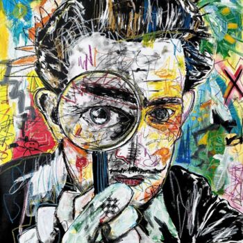 Painting titled "DALI" by Zoulliart, Original Artwork, Acrylic