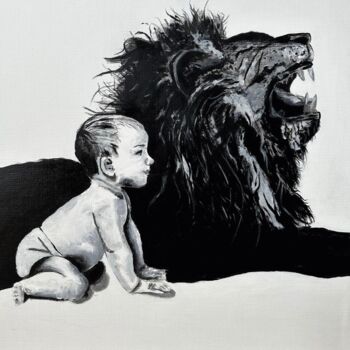 Painting titled "Ne vous fiez pas au…" by Zoulliart, Original Artwork, Acrylic