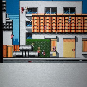 Painting titled "?|~]\?2~:f4?L~:i??L…" by Shun Okada, Original Artwork, Oil