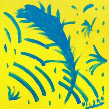 Painting titled "Amibe palo" by Vionne, Original Artwork, Acrylic