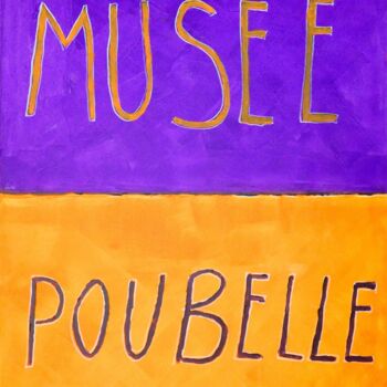 Painting titled "Musée Poubelle" by Vionne, Original Artwork, Acrylic