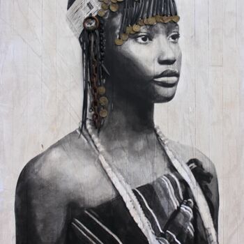 Peinture intitulée "Empress Sephora" par Yz, Œuvre d'art originale, Encre