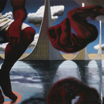 Painting titled "BRASILIA DE CHAIR &…" by Jacques Benoit, Original Artwork, Plastic