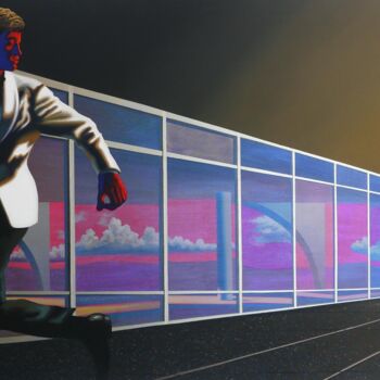 Peinture intitulée "BRASILIA - L'Homme…" par Jacques Benoit, Œuvre d'art originale, Plastique