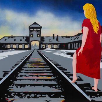 Painting titled "Nuit et brouillard" by Jean Philoctete, Original Artwork, Acrylic