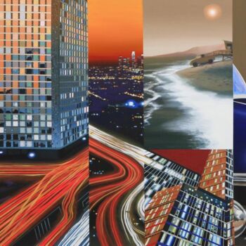 Painting titled "SUR LA TRACE DES VE…" by Jacques Benoit, Original Artwork, Plastic