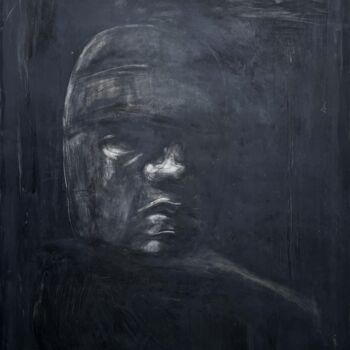 Painting titled "(Cs5H8)n" by Aurélie Galois, Original Artwork, Oil