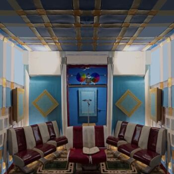 Photography titled "Extasium côté sièges" by Alain Gabriel, Original Artwork, Aluminium