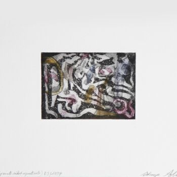 Printmaking titled "Serpents [Snakes]" by Solange Alinot, Original Artwork, Engraving