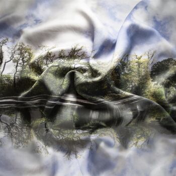 Photographie intitulée "Les reflets qui dan…" par Claudia Vialaret, Œuvre d'art originale, Impression numérique