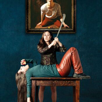 Photographie intitulée "The Museum. Caravage" par Laurent Delhaye, Œuvre d'art originale, Papier