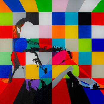 Painting titled "Effacement" by Jean Philoctete, Original Artwork, Acrylic